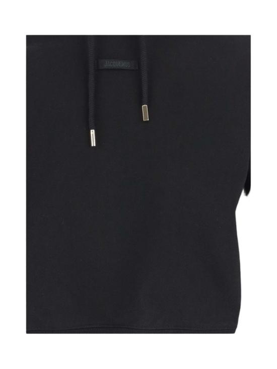 26SS 자크뮈스 르 그로그랭 후드 티셔츠 HOW00247AJ00109990 Black - JACQUEMUS