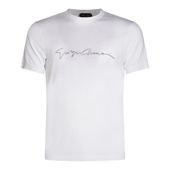 26SS 조르지오 아르마니 반팔 티셔츠 6GST56SJP4ZU090 White