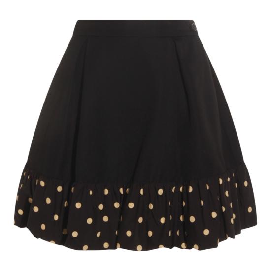 25FW 모스키노 미디 스커트 252D011154371555 Black