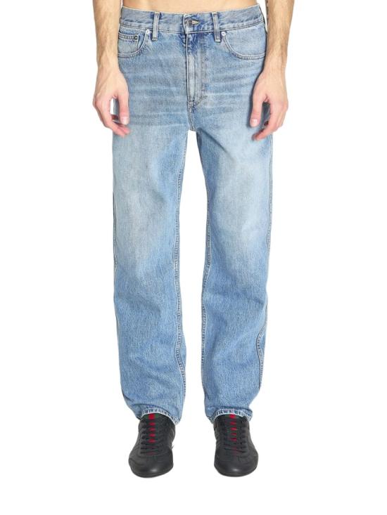 26SS 구찌 슬림 핏 코튼 데님 팬츠 844629XDDD24009 Blue - GUCCI