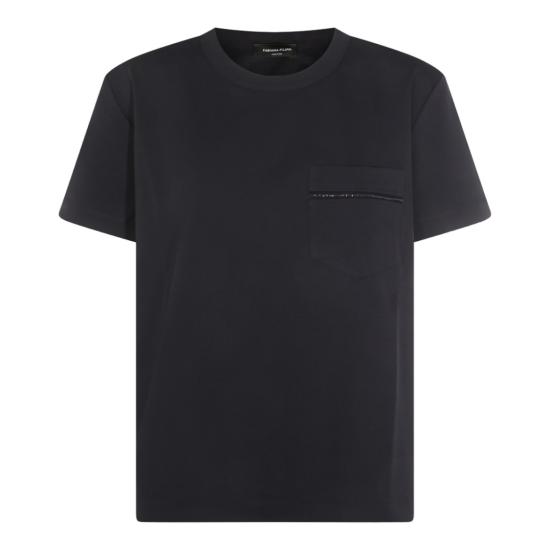 26SS 파비아나 필리피 반팔 저지 티셔츠 JED266F155L7725146 Black