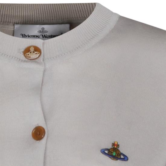 26SS 비비안웨스트우드 베아 크롭드 가디건 1803002UY001AP403 White - VIVIENNE WESTWOOD