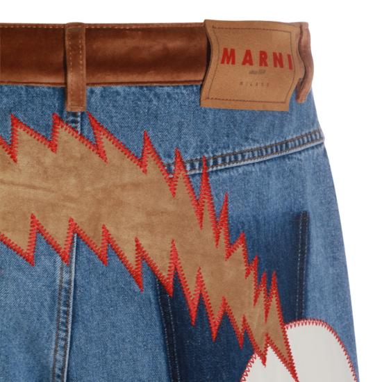 25FW 마르니 데님 팬츠 PUJU0320QSUSCY4400B96 Blue - MARNI