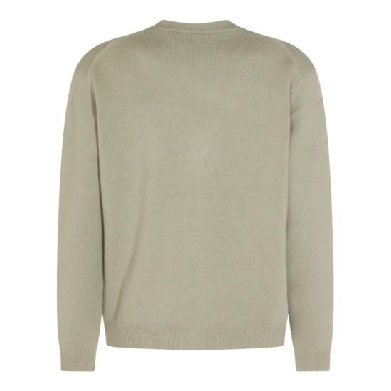 25FW 메종키츠네 폭스 헤드 인타르시아 메리노 가디건 PM00509KM03290396 Grey - MAISON KITSUNE