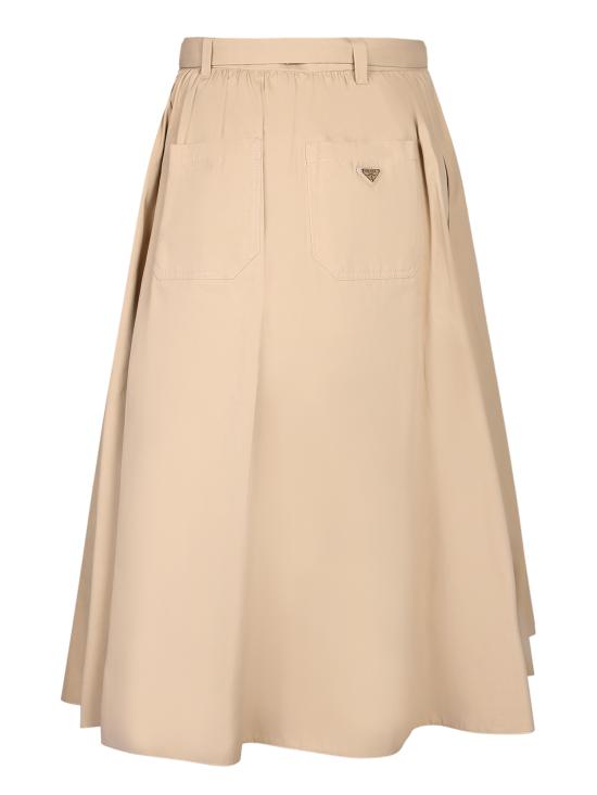 26SS 프라다 미디 스커트 P127IH 17ID F0065 Beige - PRADA