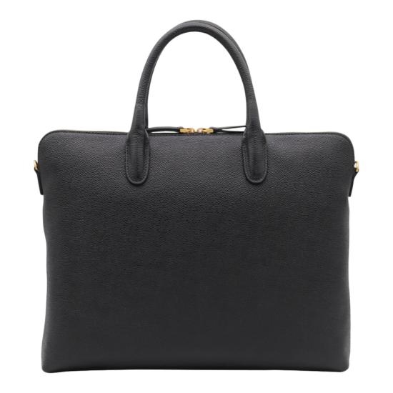 26SS 톰브라운 페블 그레인 레더 슬림 브리프케이스 MAG444A00198001 Black - THOM BROWNE