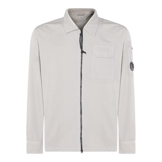 26SS 씨피 컴퍼니 오가닉 개버딘 지퍼 렌즈 오버셔츠 20CMOS705A110143G904 Neutrals