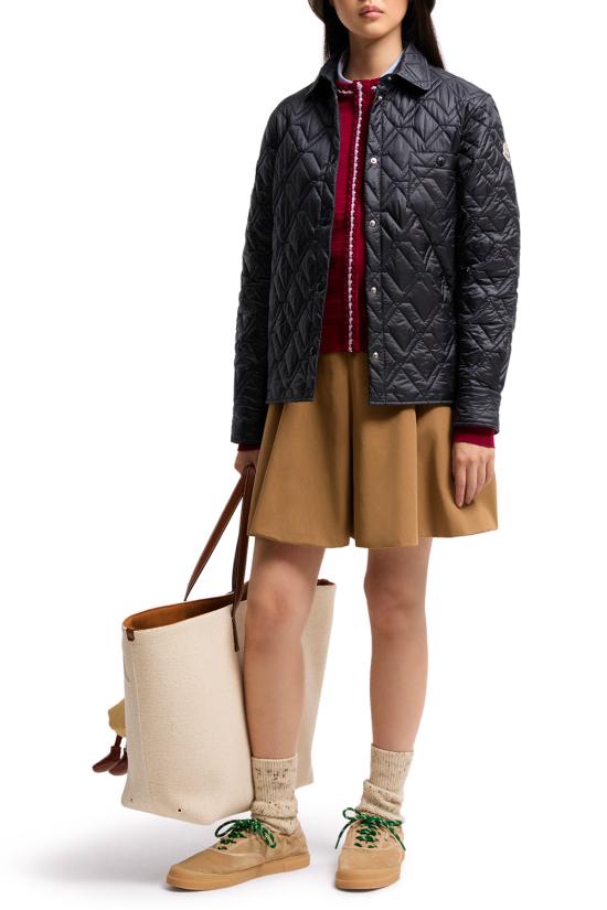 26SS 몽클레어 다이아몬드 퀼팅 패딩 셔츠 자켓 L10932F00001788UY 778 Blue - MONCLER