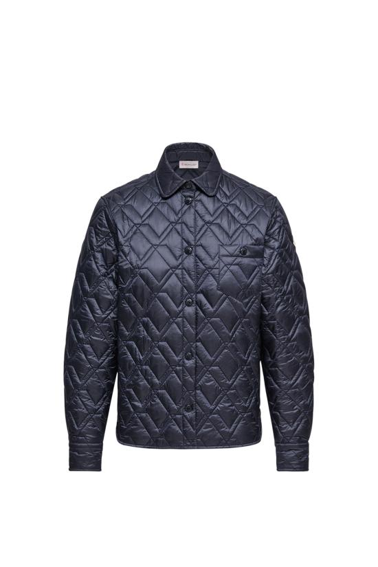26SS 몽클레어 다이아몬드 퀼팅 패딩 셔츠 자켓 L10932F00001788UY 778 Blue