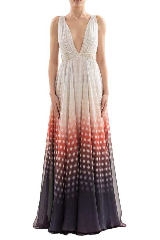  사이드 코베이시 롱 원피스 그라데이션 프린트 드레스 - SAIID KOBEISY