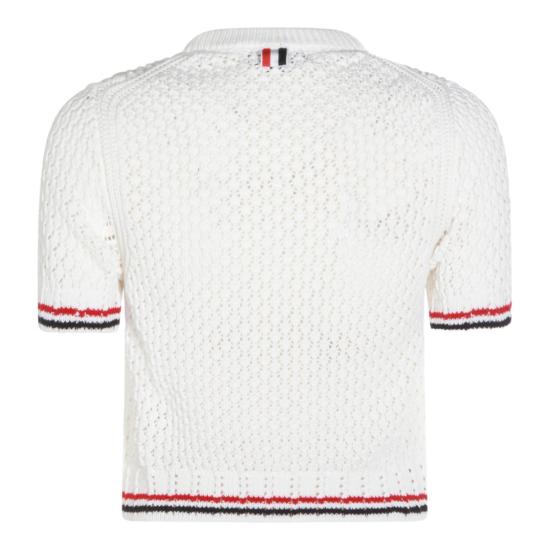 26SS 톰브라운 스웨터 FKA511AY3062100 White - THOM BROWNE