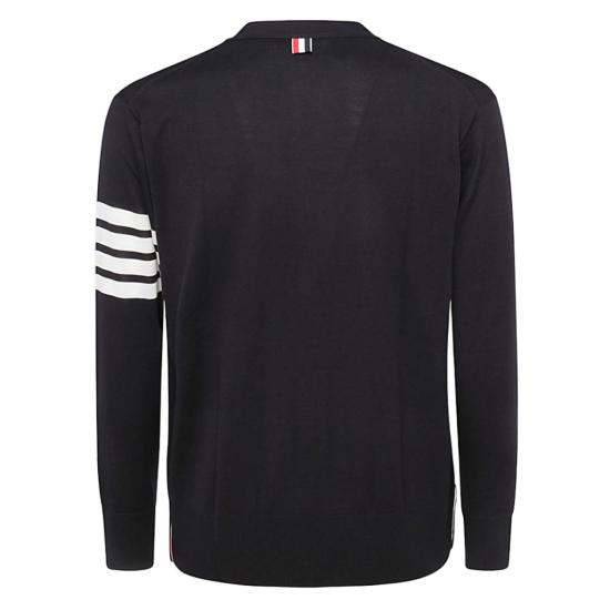 26SS 톰브라운 4바 서스테이너블 파인 메리노 울 클래식 가디건 MKC002AY1014415 Black - THOM BROWNE