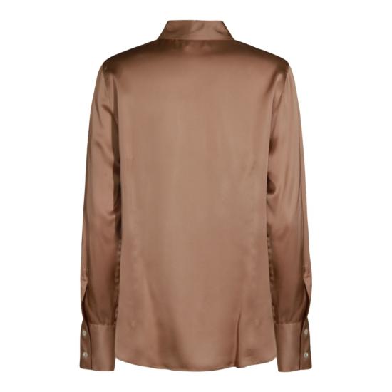 25FW 글랜셔츠 블라우스 52S350L4599110 Brown - GLANSHIRT