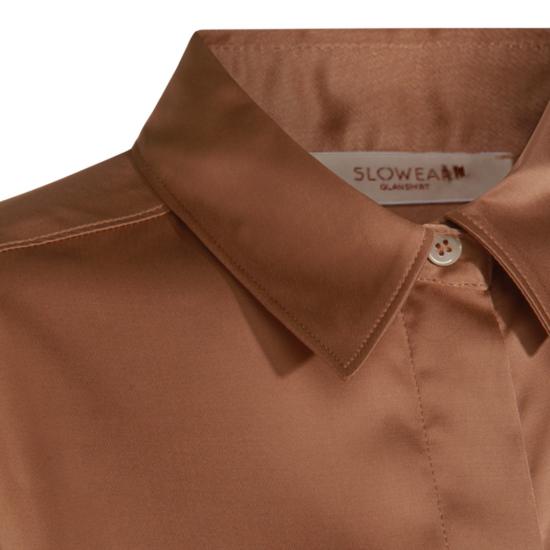 25FW 글랜셔츠 블라우스 52S350L4599110 Brown - GLANSHIRT