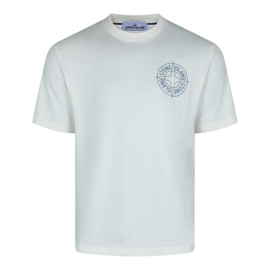 26SS 스톤 아일랜드 반팔 티셔츠 L1S152100001S0284V0093 White