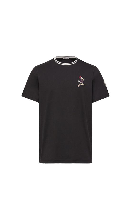 26SS 몽클레어 반팔 티셔츠 L10918C0001289AYY 999 Black