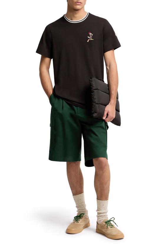 26SS 몽클레어 반팔 티셔츠 L10918C0001289AYY 999 Black - MONCLER