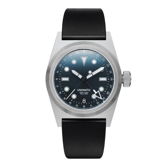 26SS Unimatic 손목시계 SS26UNIMU2GMT Black