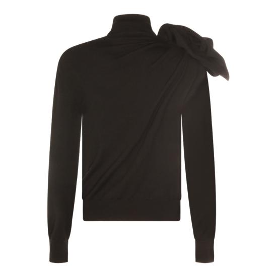 25FW 모스키노 터틀넥 252D090354010555 Black - MOSCHINO