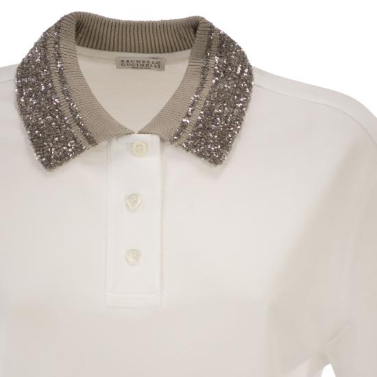26SS 브루넬로 쿠치넬리 폴로 티셔츠 M0T63EJ105 WHITE - BRUNELLO CUCINELLI
