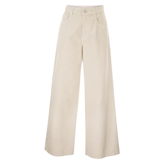 26SS 브루넬로 쿠치넬리 스트레이트 팬츠 M0H81P4075 CHALK