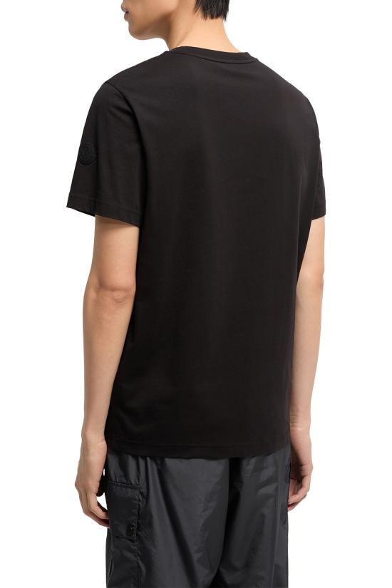 26SS 몽클레어 반팔 티셔츠 L10918C0002089AYW 999 Black - MONCLER