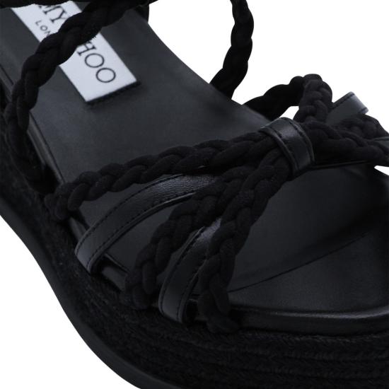 26SS 지미추 샌들 NYRA60ZKN000074 Black - JIMMY CHOO