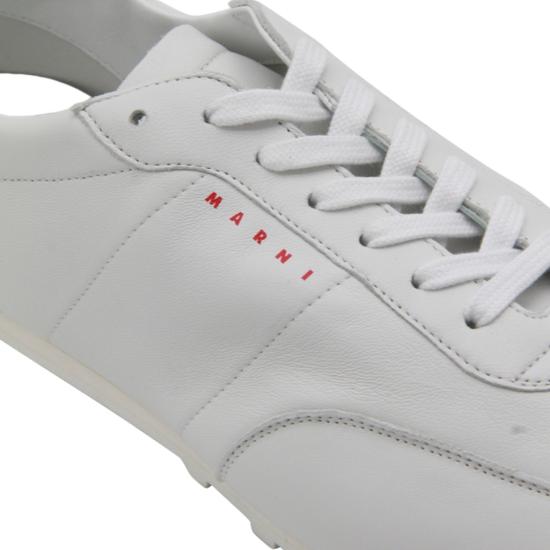 25FW 마르니 스니커즈 SNZU018600P555800W01 White - MARNI