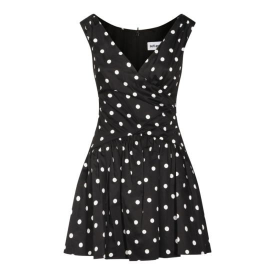 26SS 셀프 포트레이트 롱 원피스 RS26209SBBLACK Black