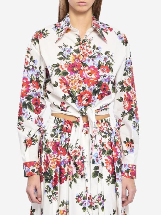 26SS 돌체앤가바나 셔츠 F5T76THS5UU HA5ZO Mazz fiori f bianco