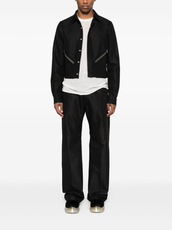 26SS 릭 오웬스 스트레이트 팬츠 RU01F2333CDU 09 Black - RICK OWENS