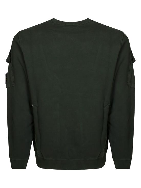 25FW 스톤 아일랜드 브러쉬드 오가닉 코튼 플리스 레귤러 핏 크루넥 스웨트셔츠 K2S156100008S0A20 V005E - STONE ISLAND