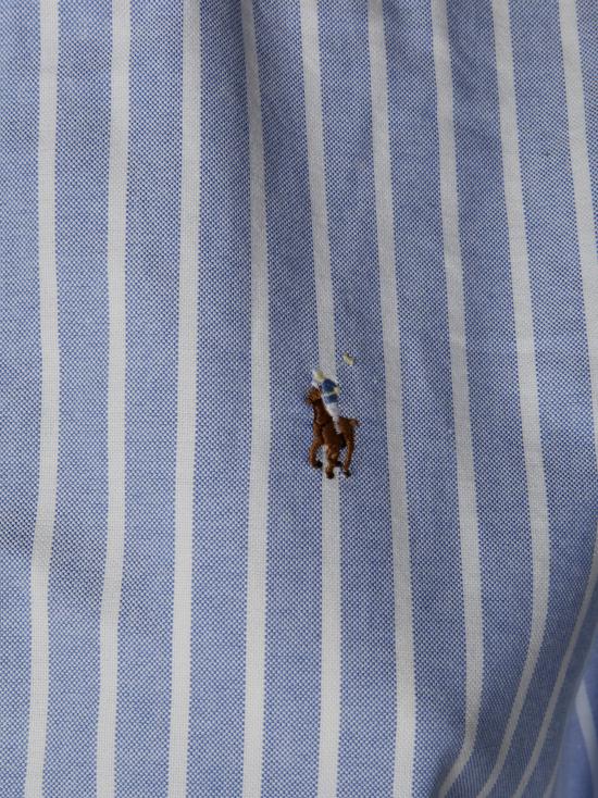 25FW 폴로 랄프로렌 슬림 핏 스트라이프 옥스포드 셔츠 211891377004 3ORN AZZURRO - POLO RALPH LAUREN