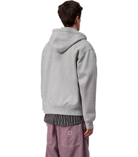 26SS 칼하트 WIP 후드 아메리칸 스크립트 자켓 I033063 V6XX S Grey - CARHARTT WIP