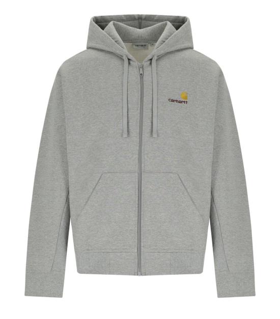 26SS 칼하트 WIP 후드 아메리칸 스크립트 자켓 I033063 V6XX S Grey