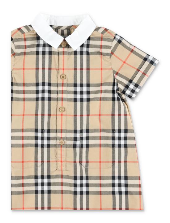 26SS [키즈] 버버리 오버롤 8119878 B9368 SAND IP CHECK - BURBERRY