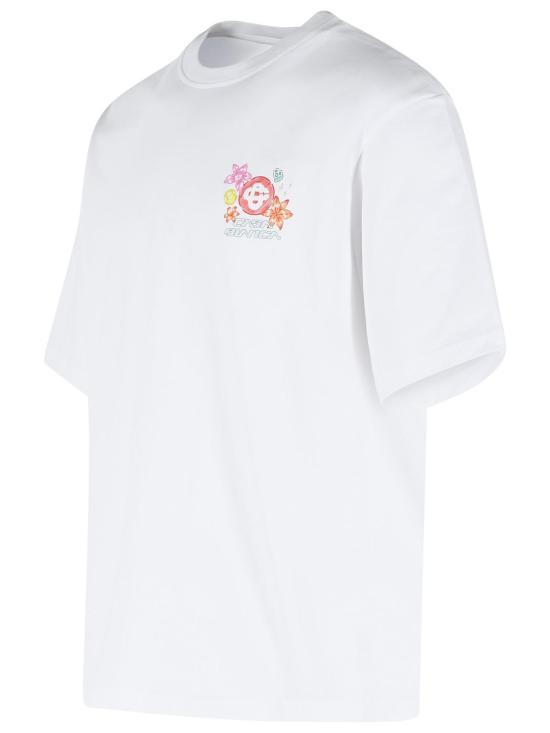 26SS 카사블랑카 폴로 티셔츠 M SS26 JTS 044 13BRIGHT WHITE White - CASABLANCA