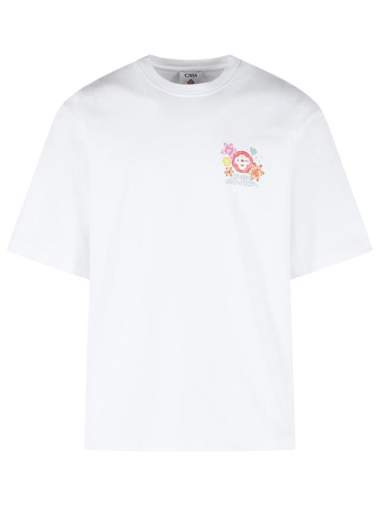 26SS 카사블랑카 폴로 티셔츠 M SS26 JTS 044 13BRIGHT WHITE White