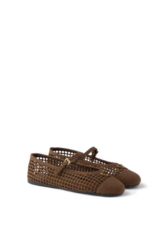 26SS 프라다 플랫 슈즈 1F364O F 005 2F46F0324 Brown - PRADA