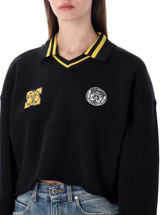 26SS 오프화이트 긴팔 티셔츠 OWBA07BS26FLE002 1001 Nero - OFF WHITE