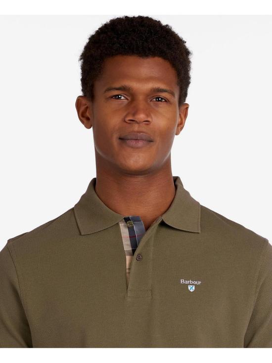 26SS 바버 폴로 티셔츠 MML0012 MML OL51 Dark olive - BARBOUR