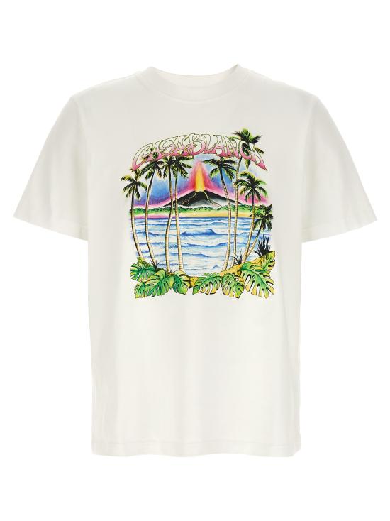 26SS 카사블랑카 반팔 티셔츠 MSP26JTS00122 White