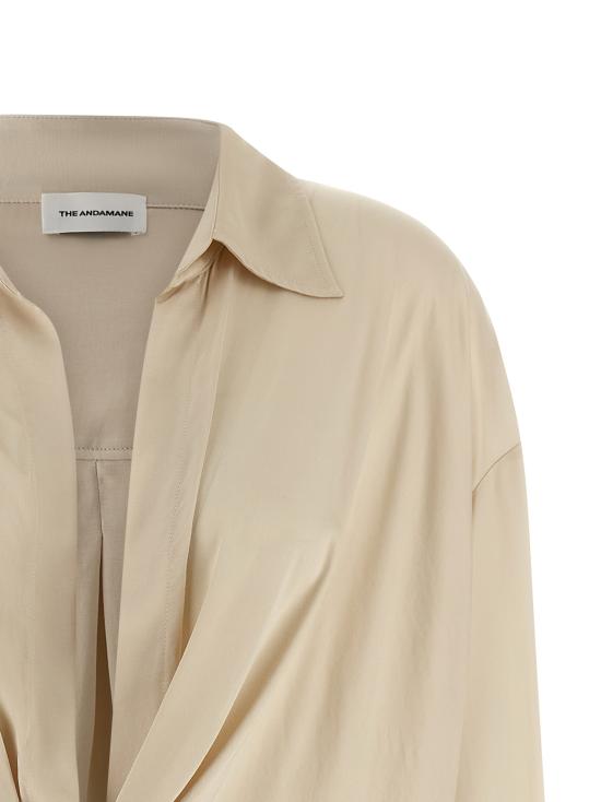 26SS 안다마네 바디수트 티셔츠 T190929ATNV135OAT Beige - ANDAMANE