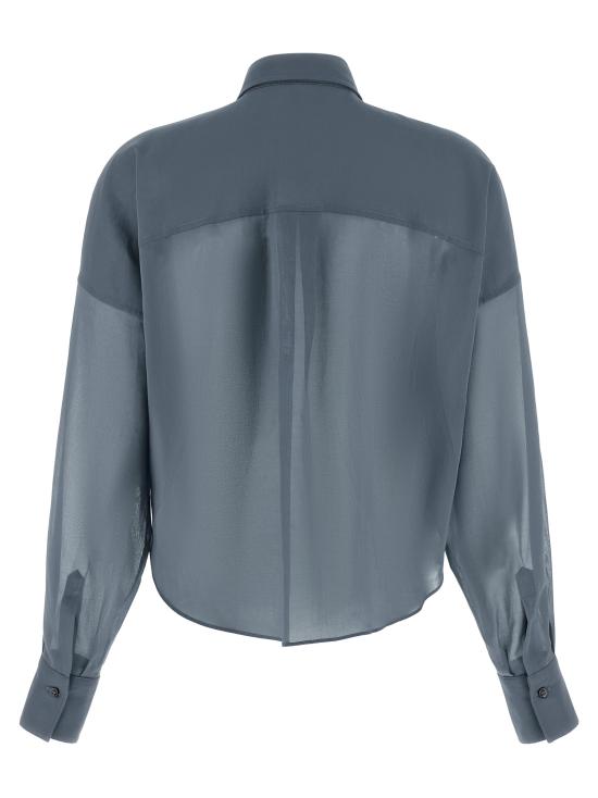 26SS 브루넬로 쿠치넬리 블라우스 M0F91MX616C9704 Blue - BRUNELLO CUCINELLI