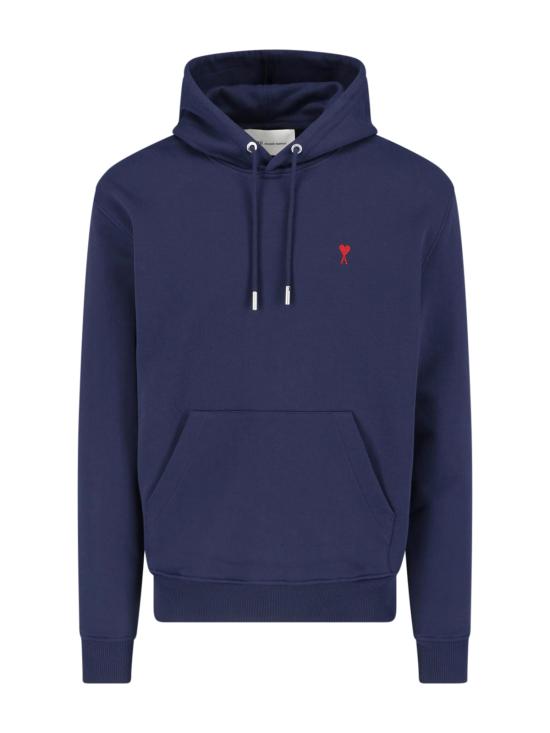 26SS 아미 스몰 하트 로고 루프백 오가닉 코튼 플리스 후드 BFUSW235 730 430