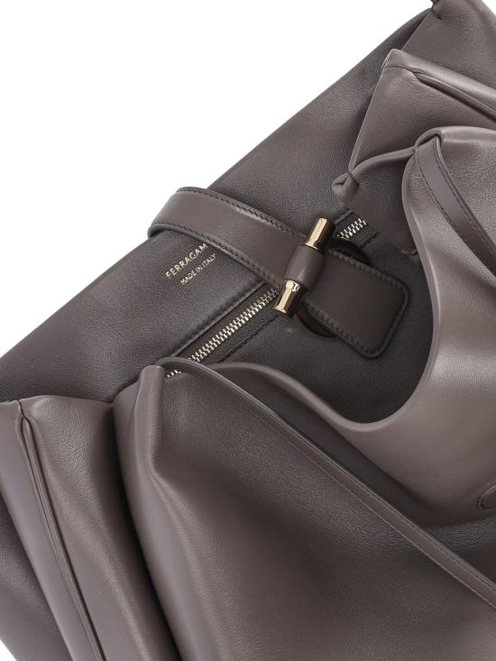 26SS 살바토레 페라가모 토트백 785175 011 Grey - SALVATORE FERRAGAMO