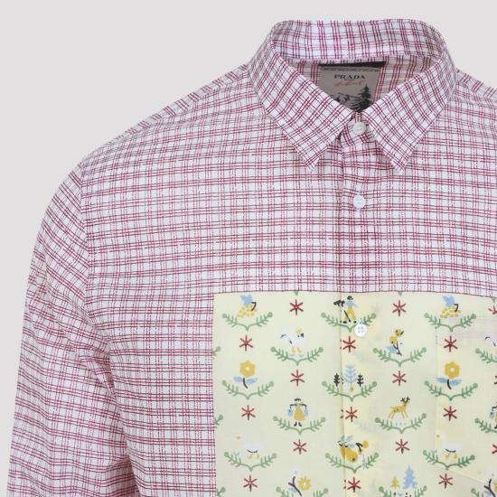 26SS 프라다 긴팔 셔츠 UCN627SWMO 18WT 0011 RED - PRADA