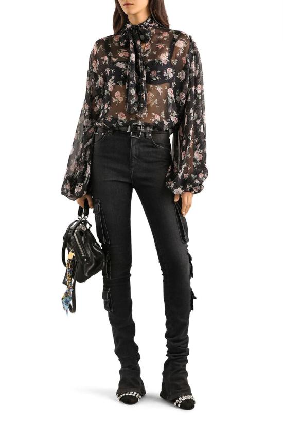 26SS 돌체앤가바나 숏 원피스 F7BL0TIS10RHN5XQ ROSE VINTAGE F BLACK - DOLCE & GABBANA