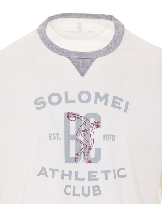 26SS 브루넬로 쿠치넬리 로고 티셔츠 M0B131001GCFR27 - BRUNELLO CUCINELLI