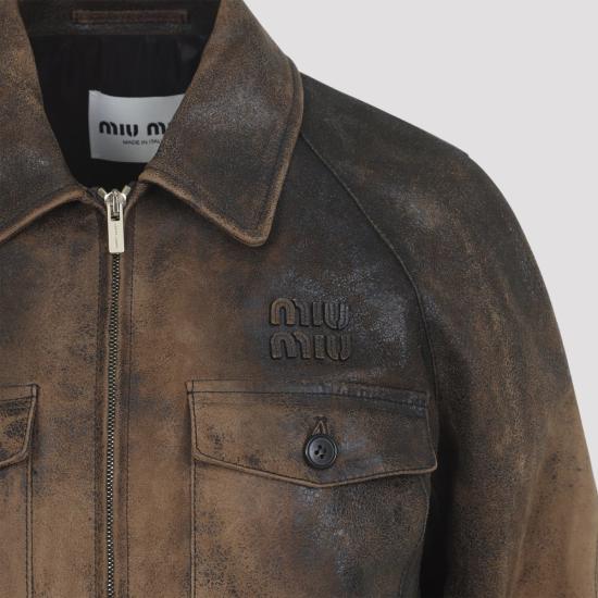26SS 미우미우 자켓 MPV991SOOO 18BT 0046 BROWN - MIU MIU